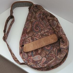 L.L. Bean Multicolor Paisley Tapestry Bag